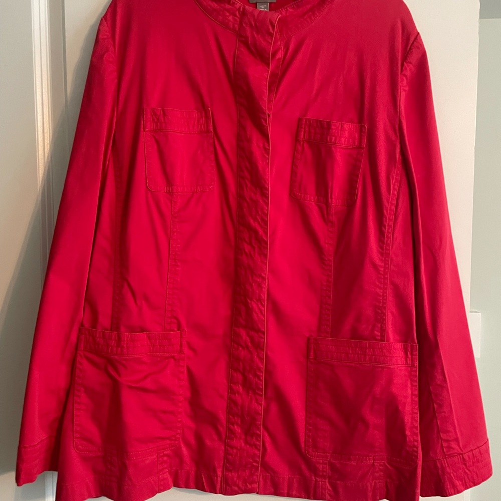J. Jill red jacket
